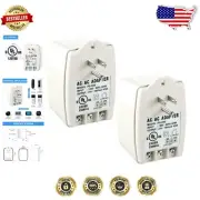 Reliable 24V Plug-In Transformers – Safe Power for Doorbell & Thermostat 2 Pack