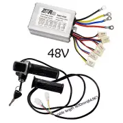 48V 1000W Electric Brush Controller+LCD Throttle Key Lock ATV Go Kart Scooter