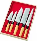 Japanese Kitchen Chef's Knife 5pcs Set Sushi Fish Yanagiba Sashimi Nakiri F/S