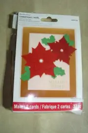 Recollections Christmas Light Up Card Kits Merriest Wishes 37pc Makes 2 New