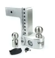 Weigh Safe 2-Ball Mount w/ Built-In Scale - 3" Hitch - 8" Drop, 8" Rise - 21K