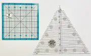 Creative Grid 8 Inch Quilter Triangle And June Tailor 6X6 Jt -727