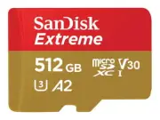 SanDisk Extreme 512 GB Class 3/UHS-I (U3) V30 microSDXC (sdsqxav512gan6ma)