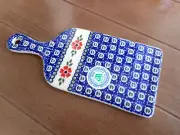 HAND PAINTED POLISH POTTERY CHOPPING BOARD # 1