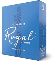 Royal by D'Addario Bb Clarinet Reeds, Strength 1.5, 10-pack