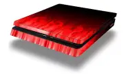 Skin for PS4 Slim Fire Red Playstation 4 Console
