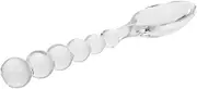 MOBUTOFU Transparent Glass Spoons for Coffee Tea and Spices Elegant Serving Spoons for Honey Desserts and Condiments for Home Restaurants and Parties