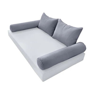 |COVER ONLY| STYLE 4 Full Bolster Pillow Daybed Porch Swing Pipe Trim AD001