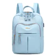 Fashion Oxford Cloth Backpack Large Capacity USB Charging Women Anti-theft Student Travel School Shoulder Bags
