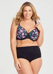 [Taking Shape] Taking Shape Underwire Soft Cup Support Bra Size 20dd in Tropical Floral - Plus Size Women's Clothing Tropical Floral