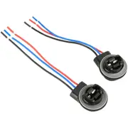 2Pcs 3157 Bulb Holder Base Female Socket With Wire