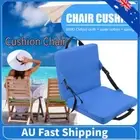 Outdoor Foldable Chair with Backrest Soft Sponge Cushion Back Chair for Beach AU