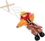 Creative Wooden Clown Marionette Puppet Toy for