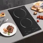 Double Portable Induction Cooktop Cooker with 2 Burner Independent Control