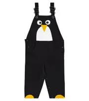 [Stella McCartney Kids] Stella McCartney Kids Baby penguin cotton overalls M 3 black