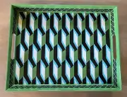 DVF for Target Tray Green Arrow Geo Melamine 18"x14" Rectangle Stunner Fast Ship
