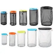 5X Stuff Sack Lightweight Nylon Mesh Drawstring Storage Bag Set for Sleeping Bag