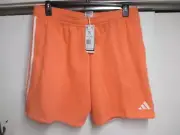 ADIDAS (TIRO 23) MENS SWEATPANT STYLE SHORTS (XXL) NWT CORAL W/POCKETS COMFY!