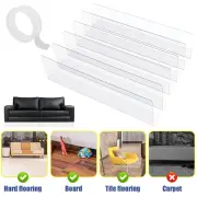 7Pcs Under Couch Blocker Safe Transparent Toy Blocker Waterproof L-Shape qiaWA