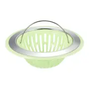 Sink Strainer 4.5"x1.46" Stainless Steel Hair Catcher Shower Filter Light Green