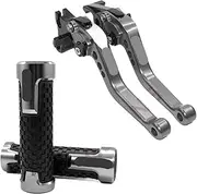 for CBR 1000RR 2008-2016 CNC Adjustable Brake Handle Clutch Levers Handle Bar Motorcycle Clutch Brake Lever Handle Brake Clutch Levers(1 Set Titanium)