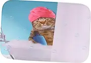 Mikinona 1pc Carpet Front Door Mat Cat Human Pillow Entrance Rug Floor+mats+for+Home Cat Pillow Cases Cat Cushion for Cats Floor Rug Rugs Home Door Mat Anti-Skid Ground Mat Kitchen Door Mat