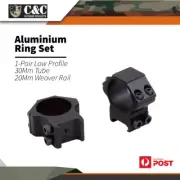 Ccop Alumn Rifle Scope Mount Rings 1-pair Low Profile 30mm Tube Weaver Rail