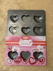Heart Cookie Pan "Sweet Creations" by Good Cook/Bradshaw Makes 12 Heart Cookies