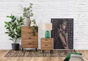 DUNLAP 2 Drawer Bedside