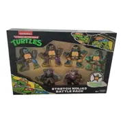 Teenage Mutant Ninja Turtles Stretch Ninjas 6 Figure Battle Pack