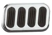 Lokar Steel Brake Pad with Rubber Insert Chromed LK-SG-6008