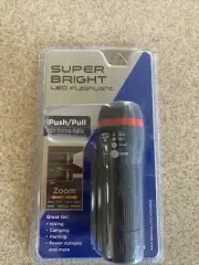 Jacent Super Bright Tactical Zoom Camping Hunting LED Flashlight 2000 Lumens NEW