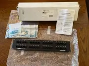 Black Box CAT3 Panel 48-Port Patch Panel T568A Wired 19” 2- Rack Space (NEW)