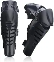 Motorcycle Knee Shin Guard Pads Motorcycle Knee Pads Four Seasons Anti-fall Motocross Knee Motorcyclist KneePads Motorbike Riding Protection Gear Motocross Racing Knee Guards(Black)
