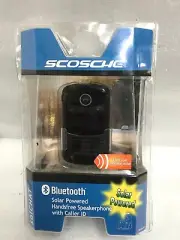 NEW SCOSCHE CBHSOLR2 Solar Powered Bluetooth Speakerphone with Caller ID