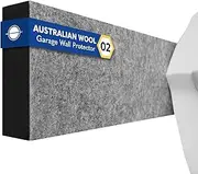 Garage Planet WP02 Garage Wall Protector Felt Car Door Protector, Tool-Free, Designed in Australia (Black, 2-Pack)