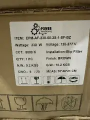 Flood LED, EPM-AF-230-50-35-1-SF-BZ