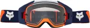 FOX Vue Core Motocross Goggles, blue-orange for Men One Size Blue Orange