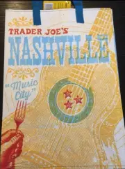 Nashville TN Theme Trader Joe's BAG reusable Shopping grocery Tote ECO
