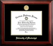 Campus Images Campus Images University of Mississippi Embossed Diploma Frame, 8.5" x 11", Gold, MS999GED, Gold, 8.5" x 11"