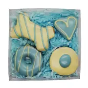 Huds & Toke Blue Cookie Mix Gift Box Dog Treat 4 Pack