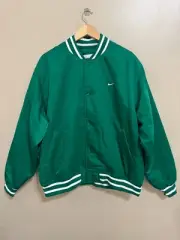Nike Authentics Therma-Fit Varsity Bomber Jacket Green Men's XL DX0658-365 NEW