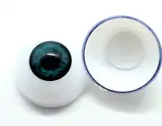 Realistic Acrylic Eyes for Halloween PROPS, MASKS, DOLLS ( TEAL BLUE 26 mm)