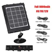 WG8000 Hunting Trail Camera Solar Panel Charger 6v/9v/12v 8000mAh for feeder kit