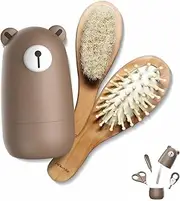 Baby Nail Clippers Set, Baby Nail Kit with Cute Case, Infant Manicure and Pedicure Health Grooming Care Can for Newborn, Kids and New Parents As Shower Gifts (Bronze-b)