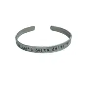 Delta Delta Delta DDD Sorority Greek Handstamped Cuff Bracelet, FREE SHIPPING