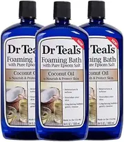 Dr Teal's Foaming Bath 3-Pack (102 Fl Oz Total) Coconut Oil