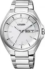 CITIZEN ATTESA AT6050-54A Eco-Drive Radio Clock Watch Day Date Display F/S Track