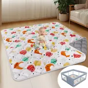 Baby Play Mat 51 X 51" Perfect for Use Playpen Foldable Sponge Playmat Floor