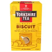 Taylors of Harrogate Biscuit Brew Yorkshire 40 Tea Bags, 112 g (Packaging may